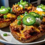 Chili Loaded Potato Skins