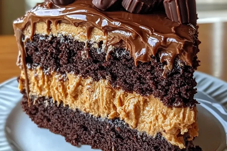 Chocolate Peanut Butter Layer Cake