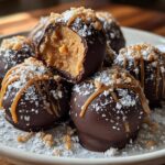 Chocolate Peanut Butter Snowballs