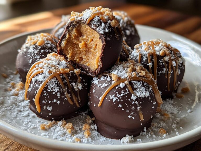 Chocolate Peanut Butter Snowballs
