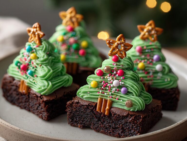 Christmas Brownie Trees