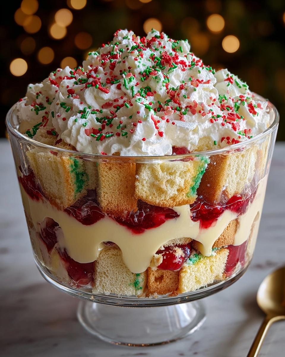 Christmas Tree Cake Trifle - detail 2