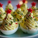 Christmas Tree Deviled Eggs