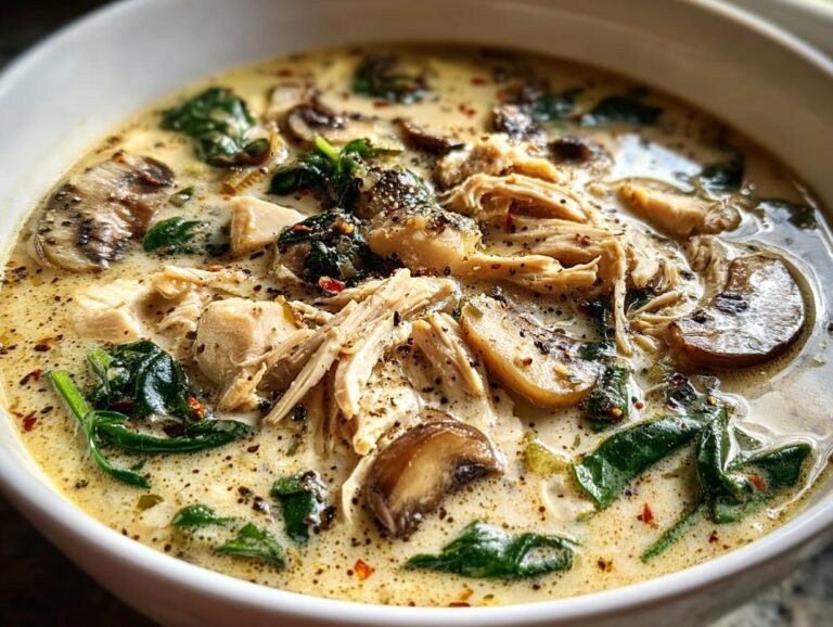 Creamy Chicken Mushroom Soup