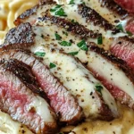 Creamy Fettuccine with Ribeye Steak