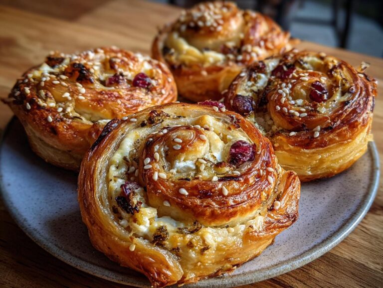 Feta Cranberry Swirls