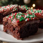 Frosted Christmas Brownies
