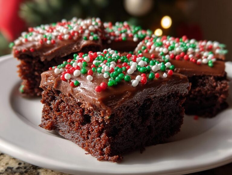 Frosted Christmas Brownies