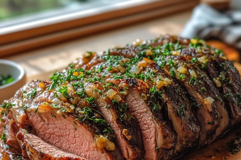 Garlic Herb Crusted Roast Beef