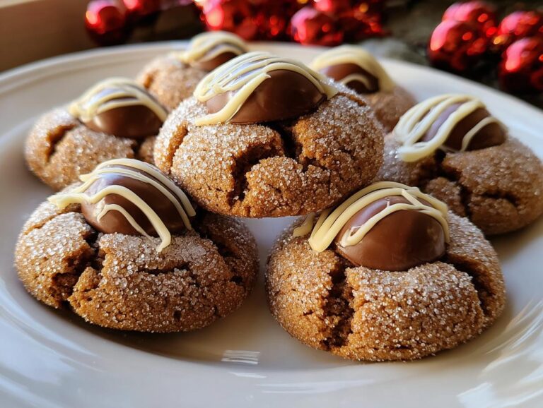 Gingerbread Kiss Cookies