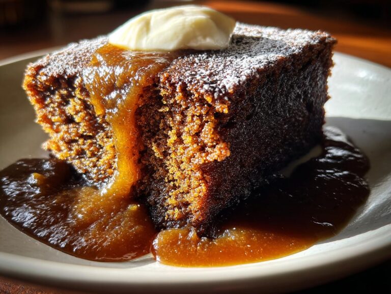 Gingerbread Molasses Pudding Cake