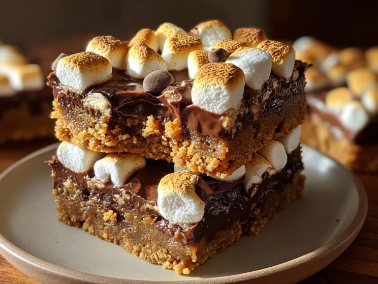 Gingerbread S’mores Cookie Bars