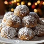 Gingerbread Snowball Cookies
