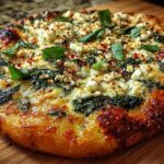 Greek Spinach Pizza