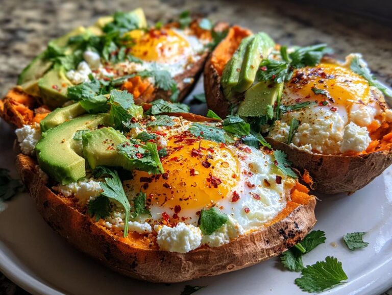 High Protein Breakfast Sweet Potatoes