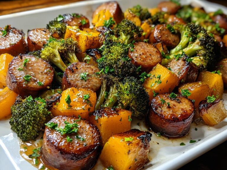 Honey Garlic Sausage Bake