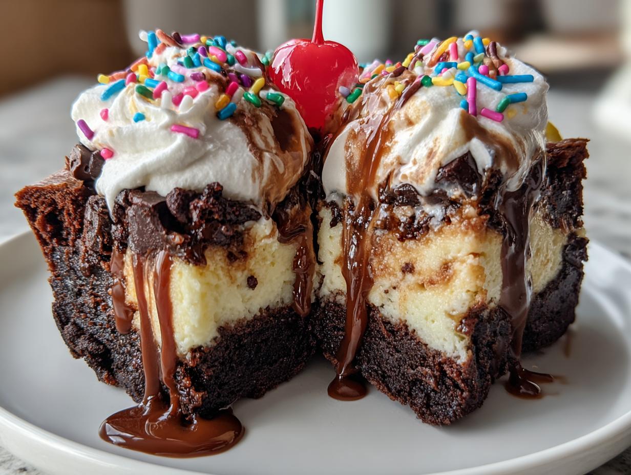 Irresistible Hot Fudge Sundae Brownies in 3 Easy Steps