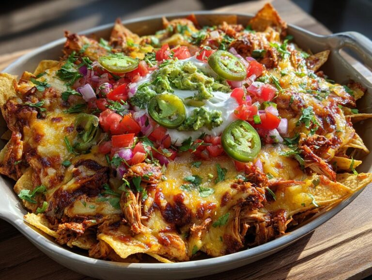 Loaded Chicken Fajita Nachos