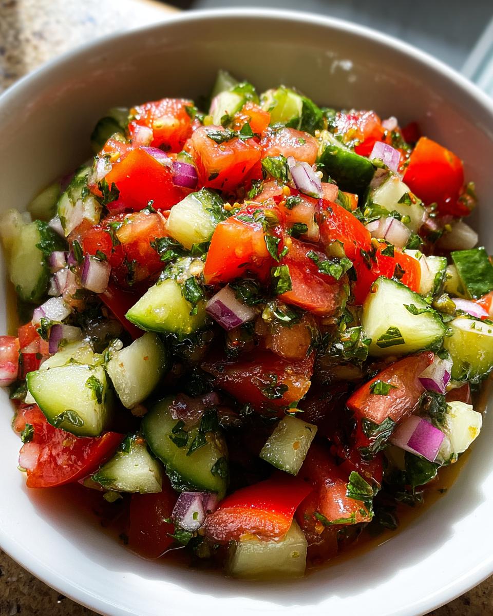 15-Minute Mediterranean Cucumber Salad That’s Irresistibly Fresh 5 Mediterranean Cucumber Salad - detail 1