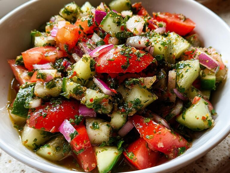 Mediterranean Cucumber Salad