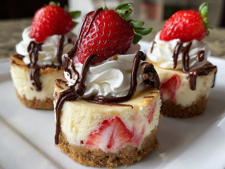 Mini Strawberry Cheesecakes