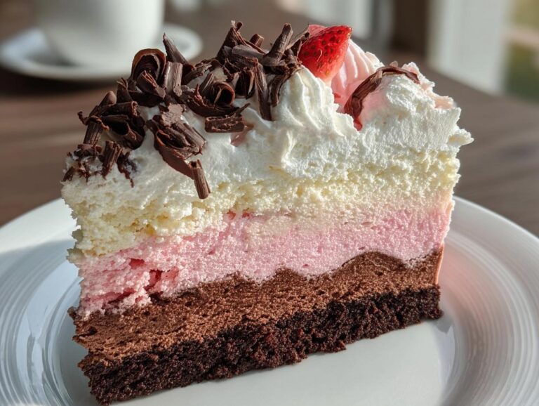 Neapolitan Layered Cake