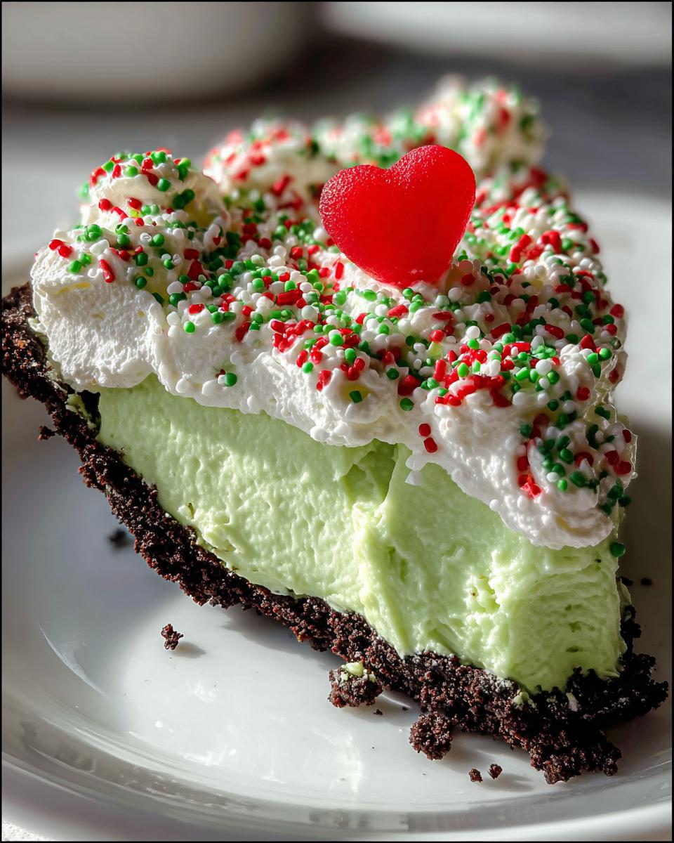 No Bake Grinch Pie - detail 1