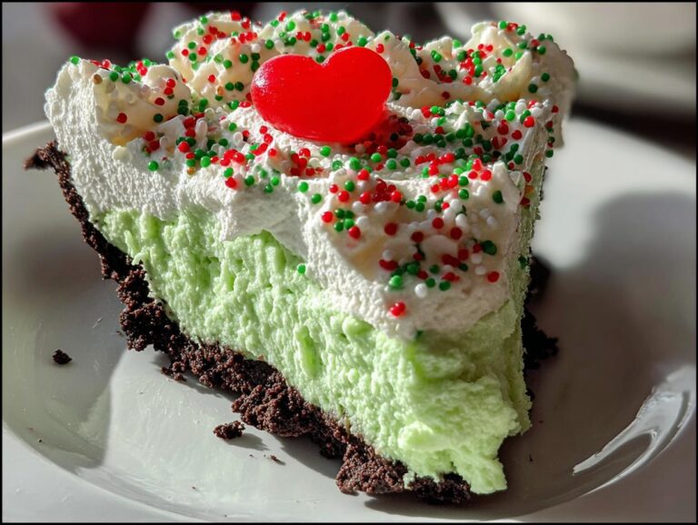 No Bake Grinch Pie