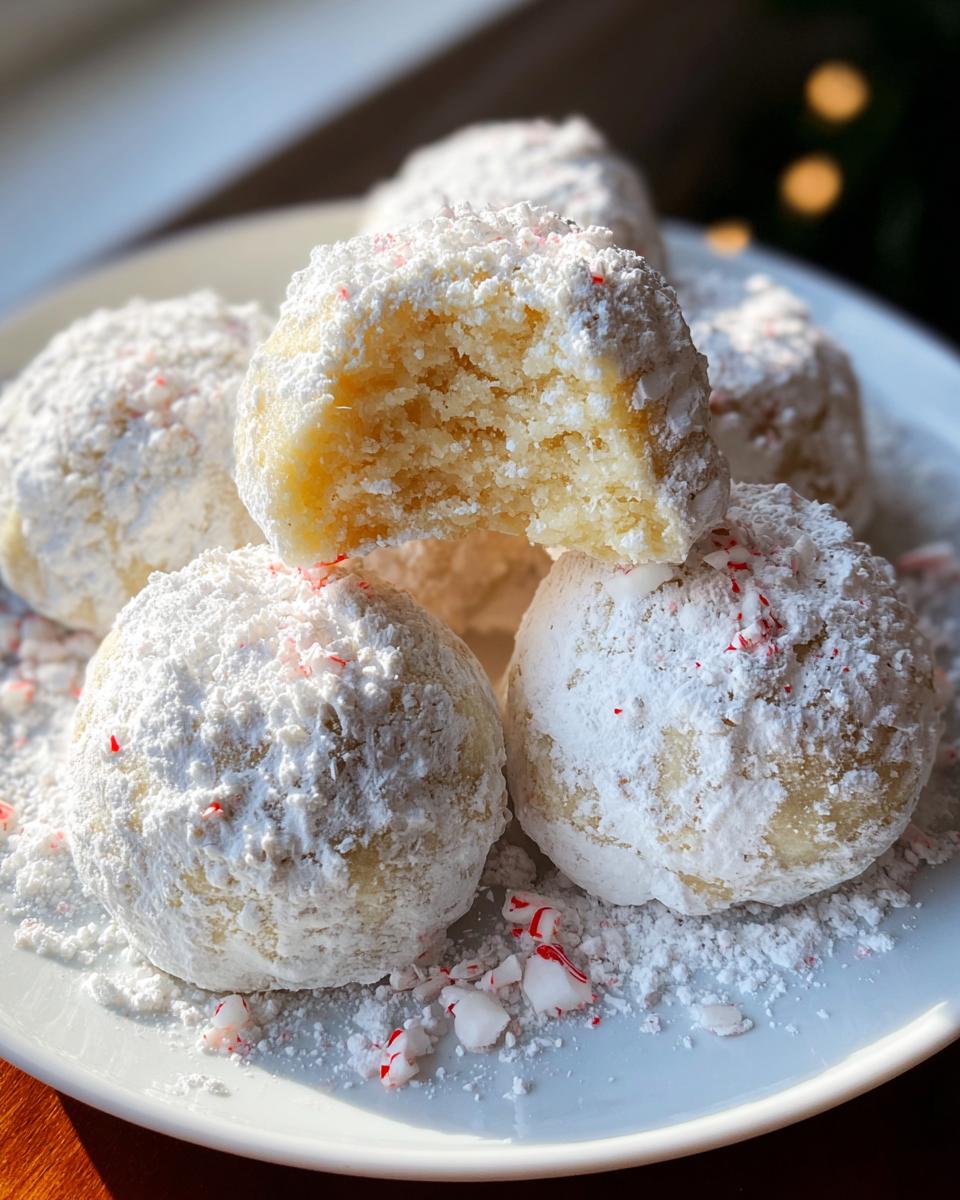 Irresistible Peppermint Snowball Cookies Recipe in 5 Simple Steps 5 Peppermint Snowball Cookies - detail 1