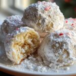 Peppermint Snowball Cookies