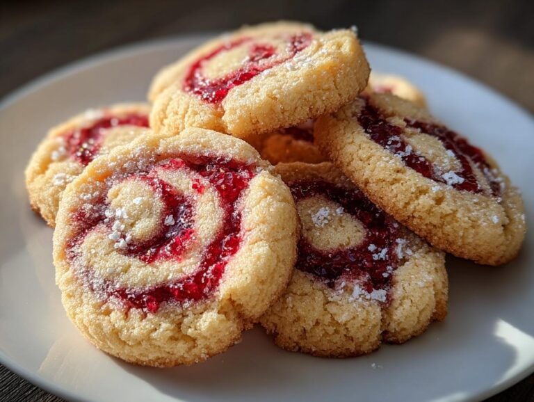 Raspberry Swirl Cookies