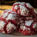 Red Velvet Crinkle Cookies