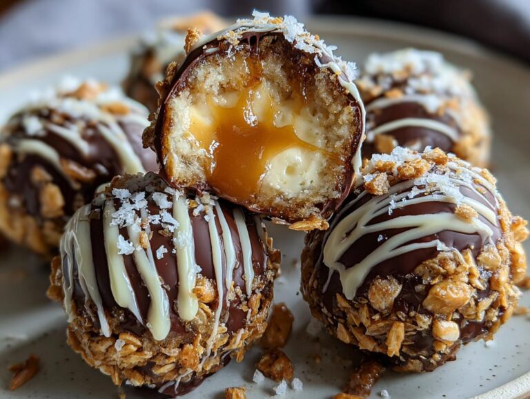 Salted Caramel Cheesecake Balls