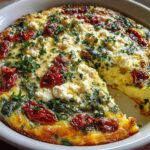 Spinach Feta Egg Bake