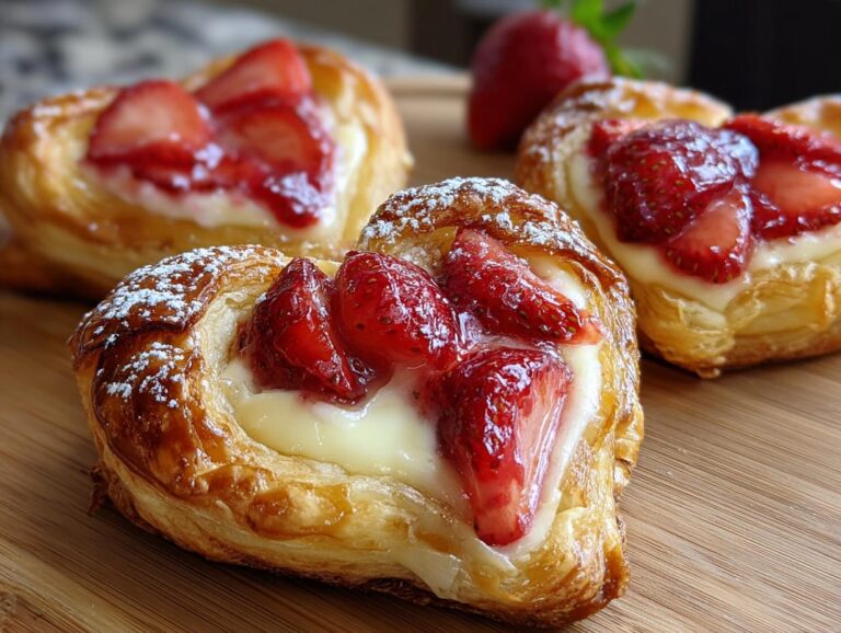 Strawberry Cream Cheese Danishes