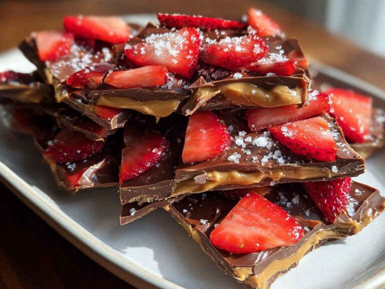 Strawberry Peanut Butter Bark