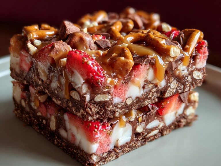 Strawberry Pretzel Bars
