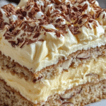 ALMOND CREAM LAYER CAKE