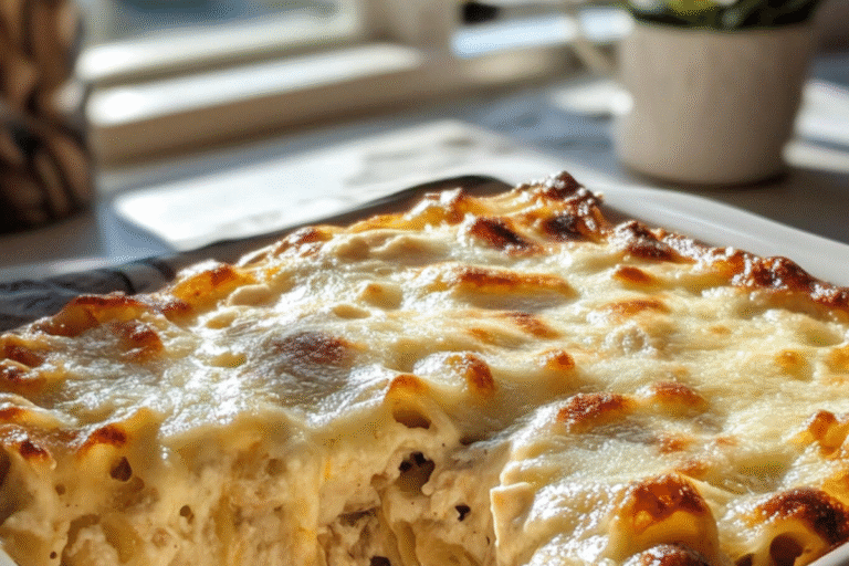 BAKED CHICKEN ALFREDO ZITI