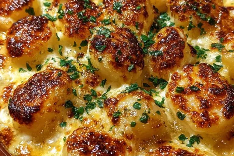 BAKED GNOCCHI WITH CREAMY CHEESE SAUCE