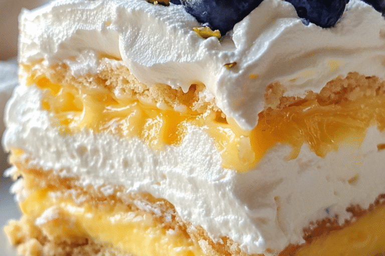 BLUEBERRY LEMON CREAM DESSERT BARS