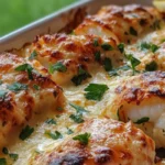 Baked Lobster Tails in Creamy Garlic Cheese Sauce