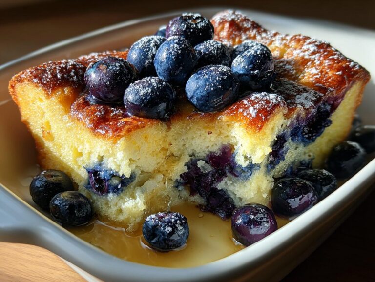 Blueberry Pancake Casserole
