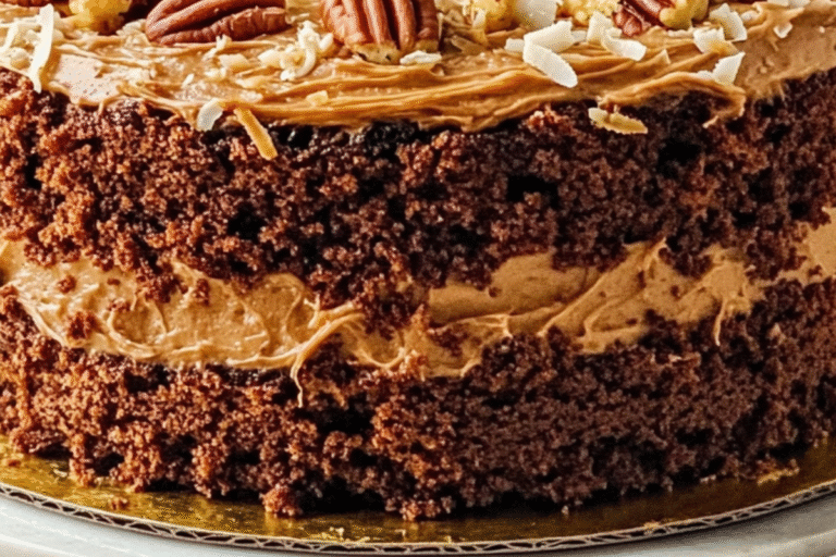 CHOCOLATE PECAN LAYER CAKE
