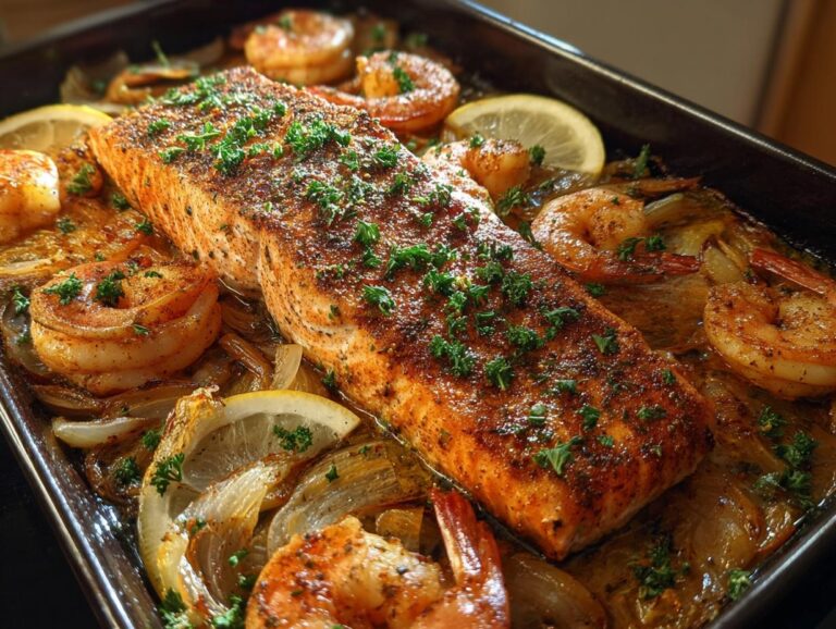 Cajun Salmon and Shrimp