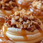Caramel Nut Cream Puffs
