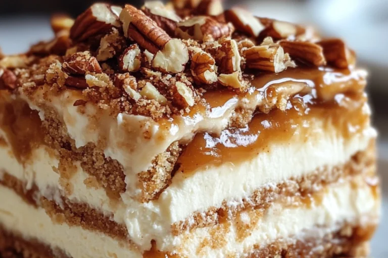 Caramel Pecan Icebox Cake