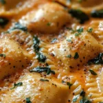 Cheese Ravioli in Creamy Tomato Sauce