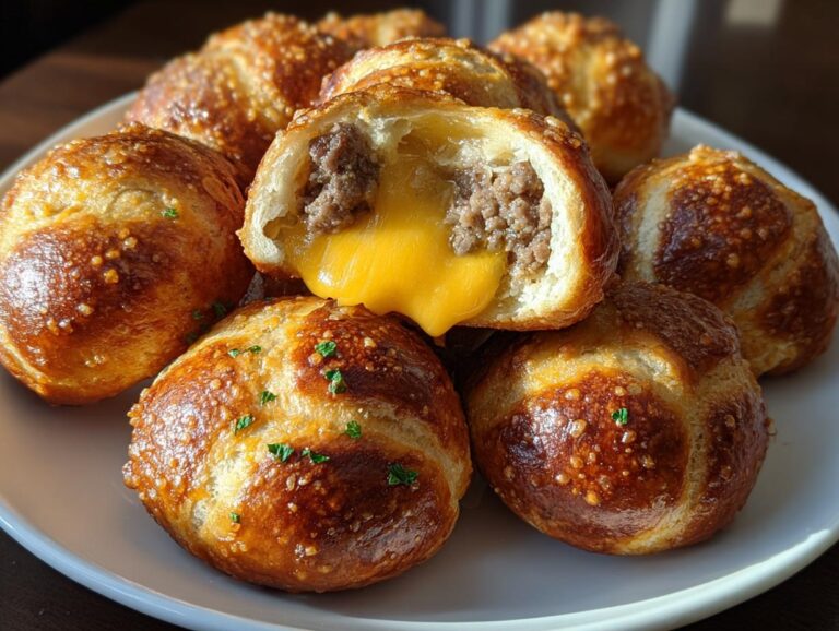 Cheeseburger Pretzel Bites