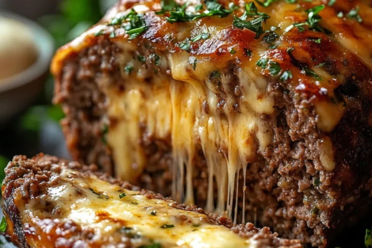 Cheesy Stuffed Meatloaf
